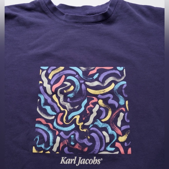 Karl Jacobs Originals Revolt Enterprise Abstract Energy Unsex Small T-Shirt - Picture 2 of 8